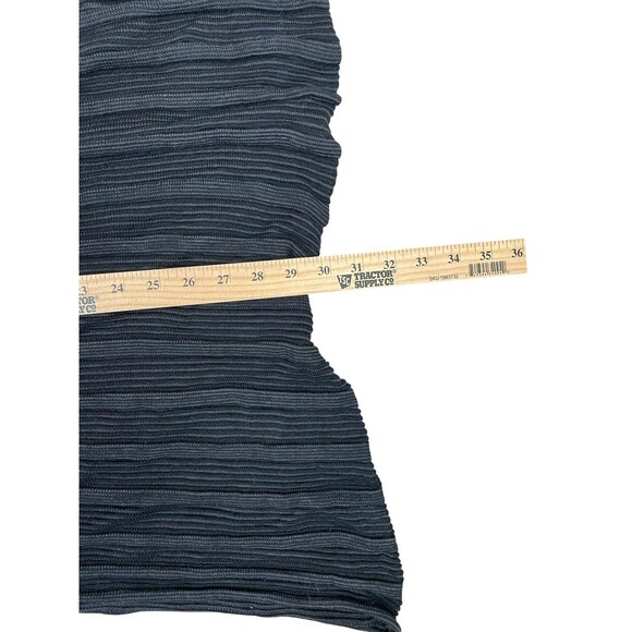 Eileen Fisher Petite Sz S Boucle Knit Poncho Pullover Black Oversized Preowned - Picture 9 of 11